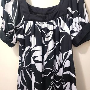 Dress black and white